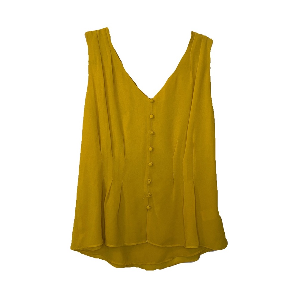Naked Zebra Mustard Tank Top Size Small